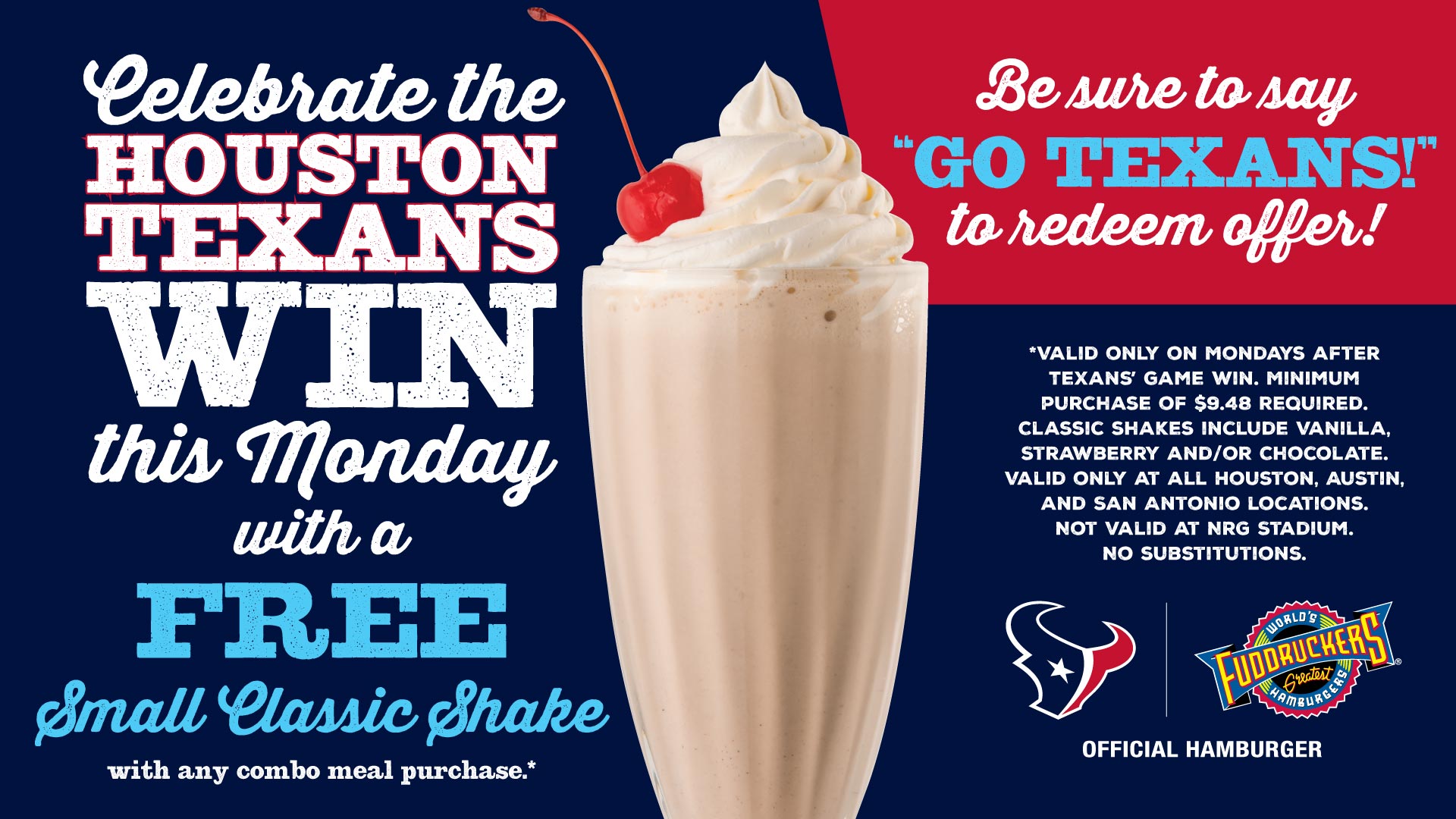 Monday Milkshake Promo